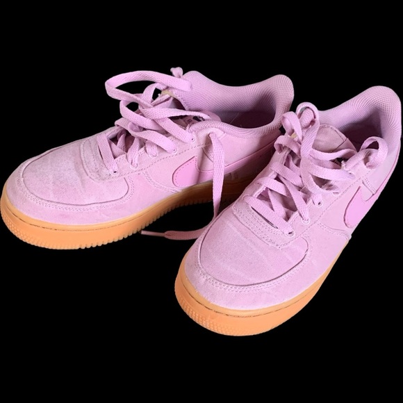 Nike AF1 pink canvas low size 7.5 - Picture 4 of 4
